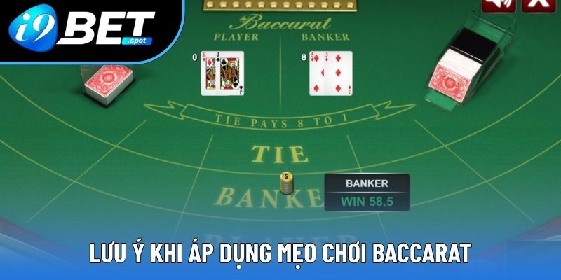 Lưu ý khi áp dụng mẹo chơi Baccarat để mang lại hiệu quả tốt Lưu ý khi áp dụng mẹo chơi Baccarat để mang lại hiệu quả tốt